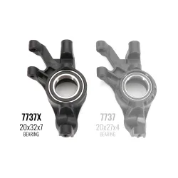Steering blocks, left & right (require 20x32x7 ball bearings)