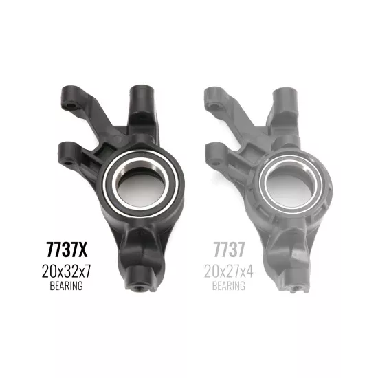 Steering blocks, left & right (require 20x32x7 ball bearings)