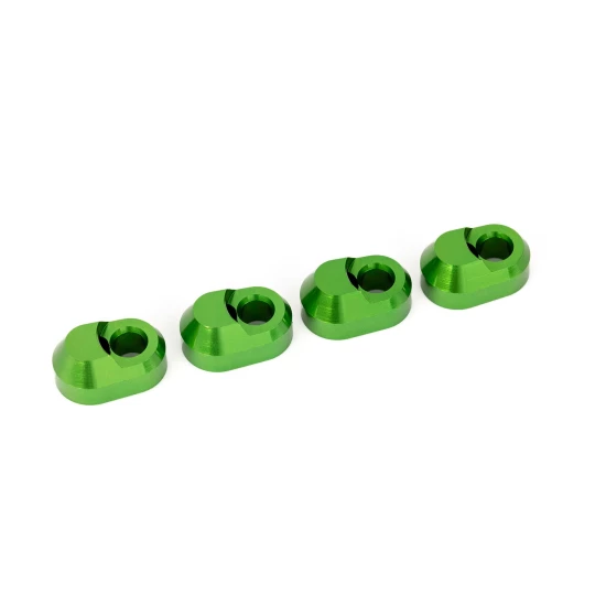 Suspension pin retainer, 6061-T6 aluminum (green-anodized) (4)