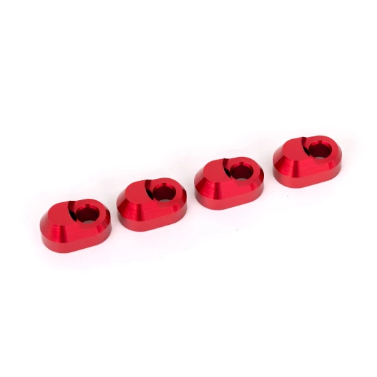 Suspension pin retainer, 6061-t6 aluminum (red-anodized) (4)