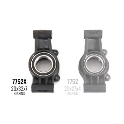 Carriers, stub axle (left & right) (requires 20x32x7 ball bearings)