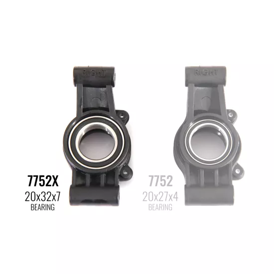 Carriers, stub axle (left & right) (requires 20x32x7 ball bearings)