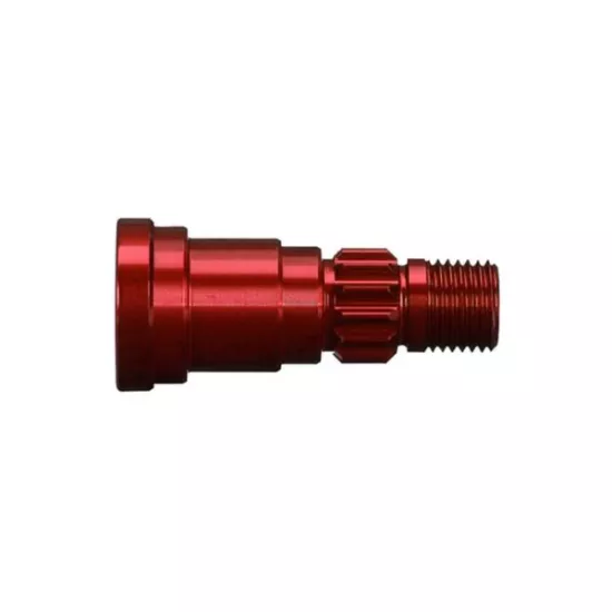 Stub axle, aluminum, red-anod ized (1)