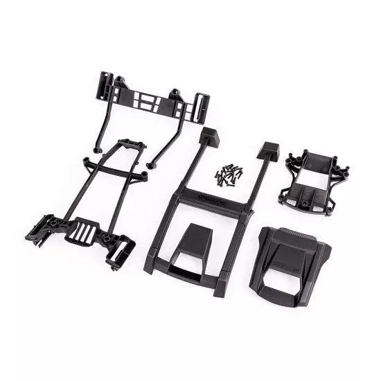 Body support (includes front mount & rear latch, roof & hood skid pads)/ 3x12mm CS (19) (attaches to #7812 body)