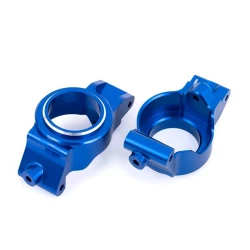 Caster blocks (c-hubs), 6061-t6 aluminum (blue-anodized), left & right