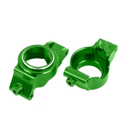 Caster blocks (c-hubs), 6061-t6 aluminum (green-anodized), left & right