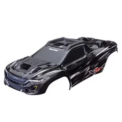 Body, XRT, black (painted, decals applied) (assembled with front & rear body supports for clipless mounting, roof & hood skid pads)