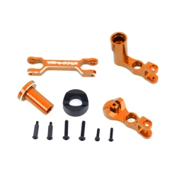 Steering bellcranks (left & right)/ draglink (6061-t6 aluminum, orange-anodized) (fits xrt)