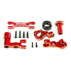 Steering bellcranks (left & right)/ draglink (6061-t6 aluminum, red-anodized) (fits xrt)