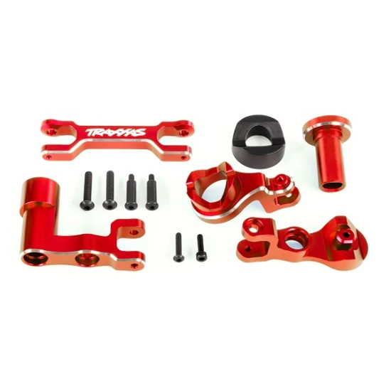 Steering bellcranks (left & right)/ draglink (6061-t6 aluminum, red-anodized) (fits xrt)