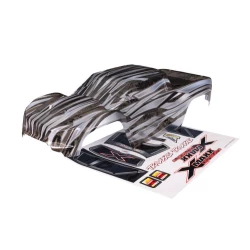 Body, X-Maxx Ultimate, ProGraphix (graphics are printed, requires paint & final color application)/ decal sheet