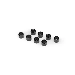 Spacer, shock cap, 6061-T6 aluminum (black-anodized) (8)
