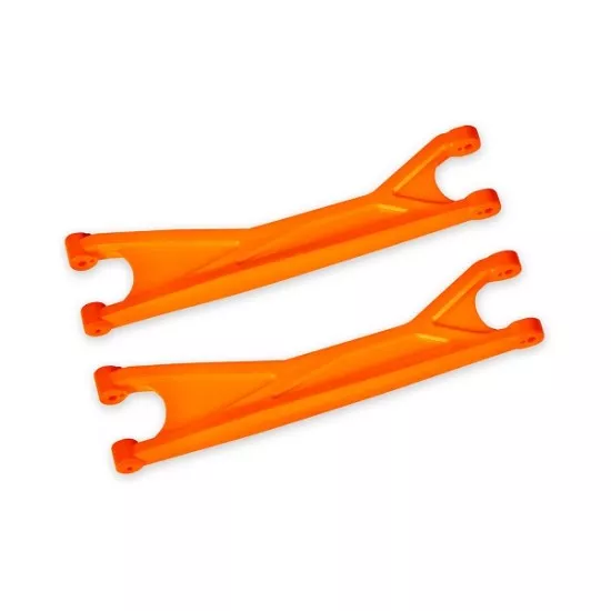 Suspension arms, upper, orange (left or right, front or rear) (2) (for use with #7895 X-Maxx, WideMaxx, suspension kit)