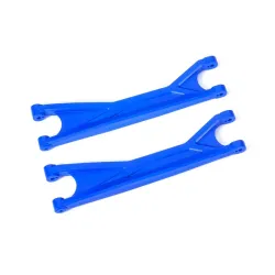 Suspension arms, upper, blue (left or right, front or rear) (2) (for use with 7895 X-Maxx, WideMaxx, suspension kit)