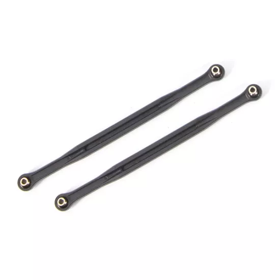 Toe links, 202.5mm (187.5mm center to center) (black) (2) (for use with #7895 X-Maxx, WideMaxx, suspension kit)
