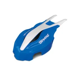 Canopy, front, blue/white, Aton
