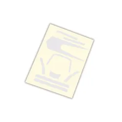 Decals, high visibility, white, TRX7984