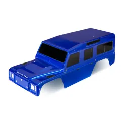 Body, Land Rover Defender, blue (painted)/ decals