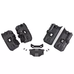 Fenders, inner (wide), front & rear (2 each)/ rock light covers (8)/ battery plate/ 3x8 flat-head screws (4) (for clipless body mounting)