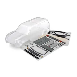 Body with camper, TRX-4 Sport (clear, trimmed, requires painting)/ window masks/