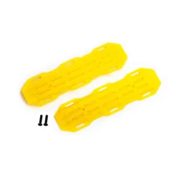 Traction boards, yellow/ mounting hardware