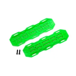 Traction boards, green/ mounting hardware