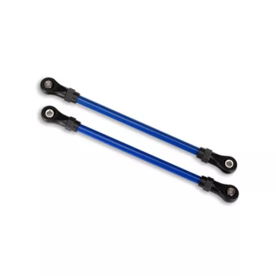 Suspension links, front lower, blue (2)  (5x104mm, powder coated steel) (assembl