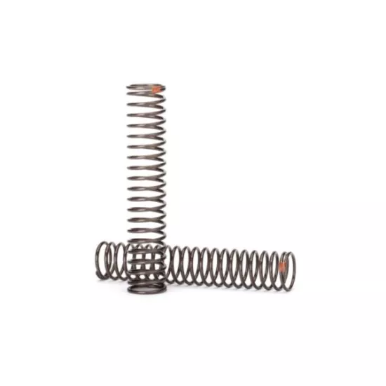Springs, shock, long (natural finish) (GTS) (0.39 rate, orange stripe) (for use, TRX8154