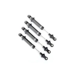 Shocks, GTS, silver aluminum (assembled without springs) (4) (for use with #8140