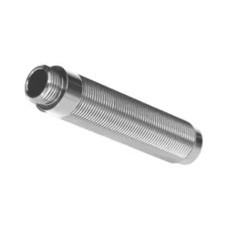 Body, GTS shock, long (silver aluminum) (1) (for use with #8140 TRX-4 Long Arm L