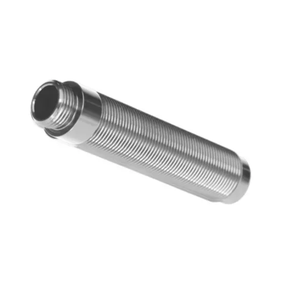 Body, GTS shock, long (silver aluminum) (1) (for use with #8140 TRX-4 Long Arm L