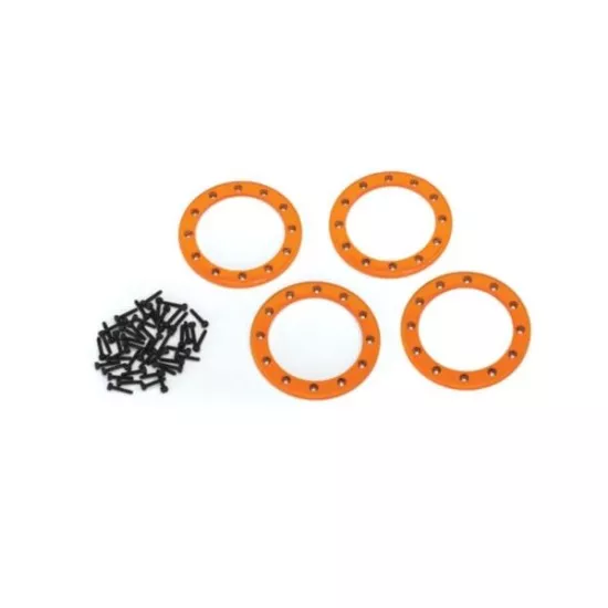 Beadlock rings, orange (2.2) (aluminum)  (4)/ 2x10 CS (48)
