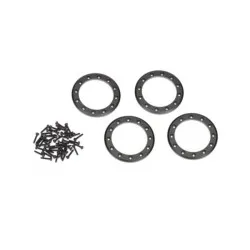 Beadlock rings, black (2.2) (aluminum)   (4)/ 2x10 CS (48)