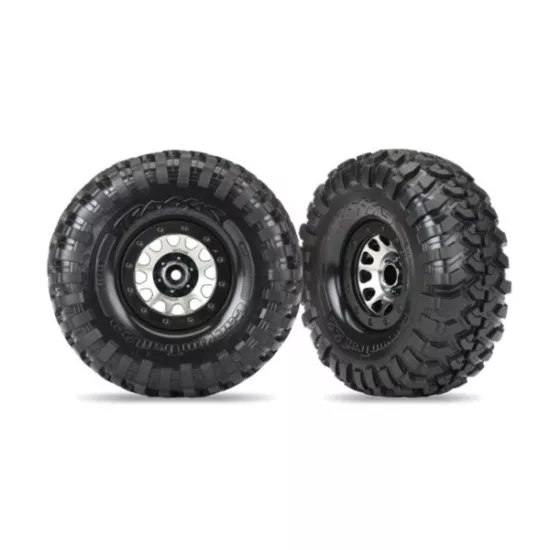 Tires and wheels, assembled (Method 105 black chrome beadlock wheels, Canyon Tra