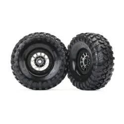 Tires and wheels, assembled (Method 105 black chrome beadlock wheels, Canyon Tra