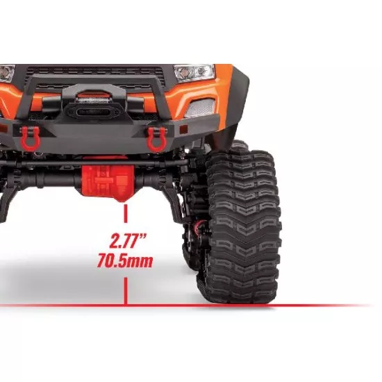 Traxxas TRX-4 Sport oranje met rups banden zonder accu en lader