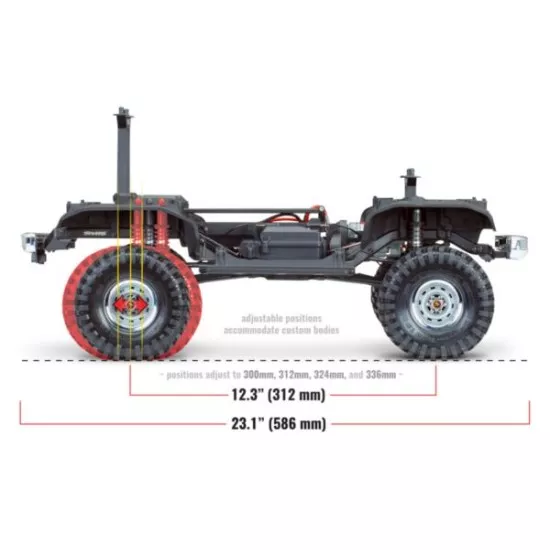 Traxxas TRX-4 1979 Chevrolet Blazer Clipless Crawler Red