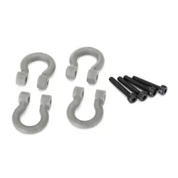 Bumper D-Rings, grey (front or rear)/ 2.0x12 CS (4), TRX8234