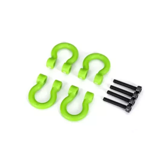 Bumper D-rings, green (front or rear)/ 2.0x12 CS (4)