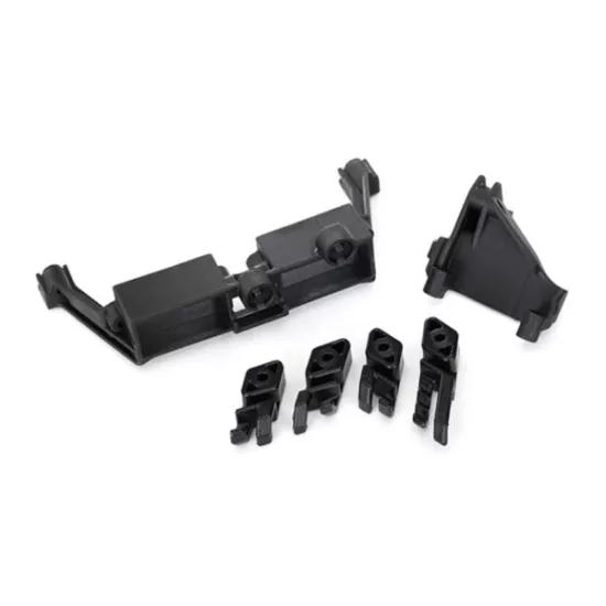 Servo mount, 2-speed/ servo mount, T-Lock/ wire clips