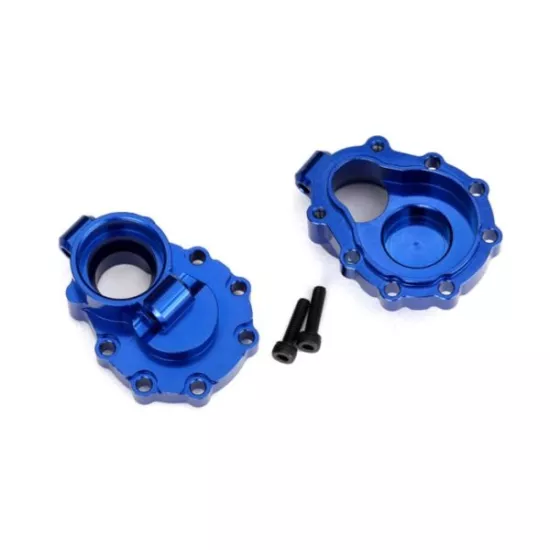 Portal housings, inner (rear), 6061-T6 aluminum (blue-anodized) (2)/ 2.5x10 CS (