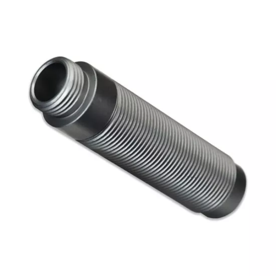 Body, GTS shock (aluminum, silver-anodized) (1), TRX8266