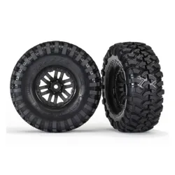 Tires and wheels, assembled, glued (TRX-4 wheels, Canyon Tra, TRX8272
