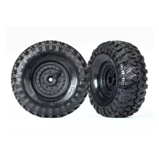 Tires and wheels, assembled, glued (Tactical wheels, Canyon, #TRX8273