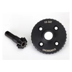 Ring gear, differential/ pinion gear, differential (underdrive, machined)