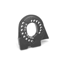Motor mount plate, TRX-4, 6061-T6 alumininum (charcoal gray-anodized)