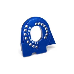 Motor mount plate, TRX-4, 6061-T6 alumininum (blue-anodized)