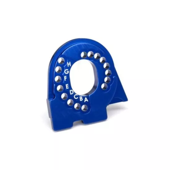 Motor mount plate, TRX-4, 6061-T6 alumininum (blue-anodized)