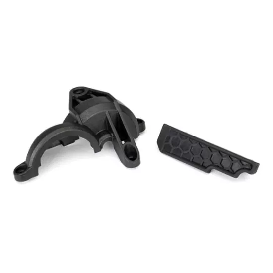 Gear cover (rear chassis brace)/ wire retainer, TRX8323