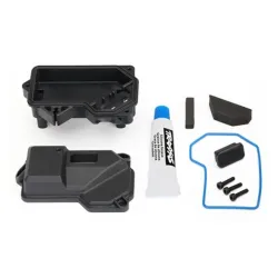 Box, receiver (sealed) (steering servo mount)/ receiver cove, TRX8324